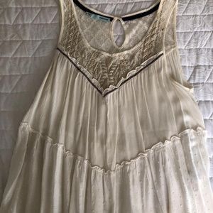 Maurices dressy tank semi-sheer size small